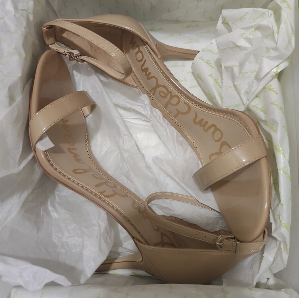 Beige Sam Eldeman Patti Sandal Size 12
